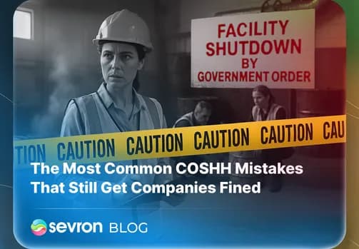 Industrial site highlighting common COSHH compliance mistakes