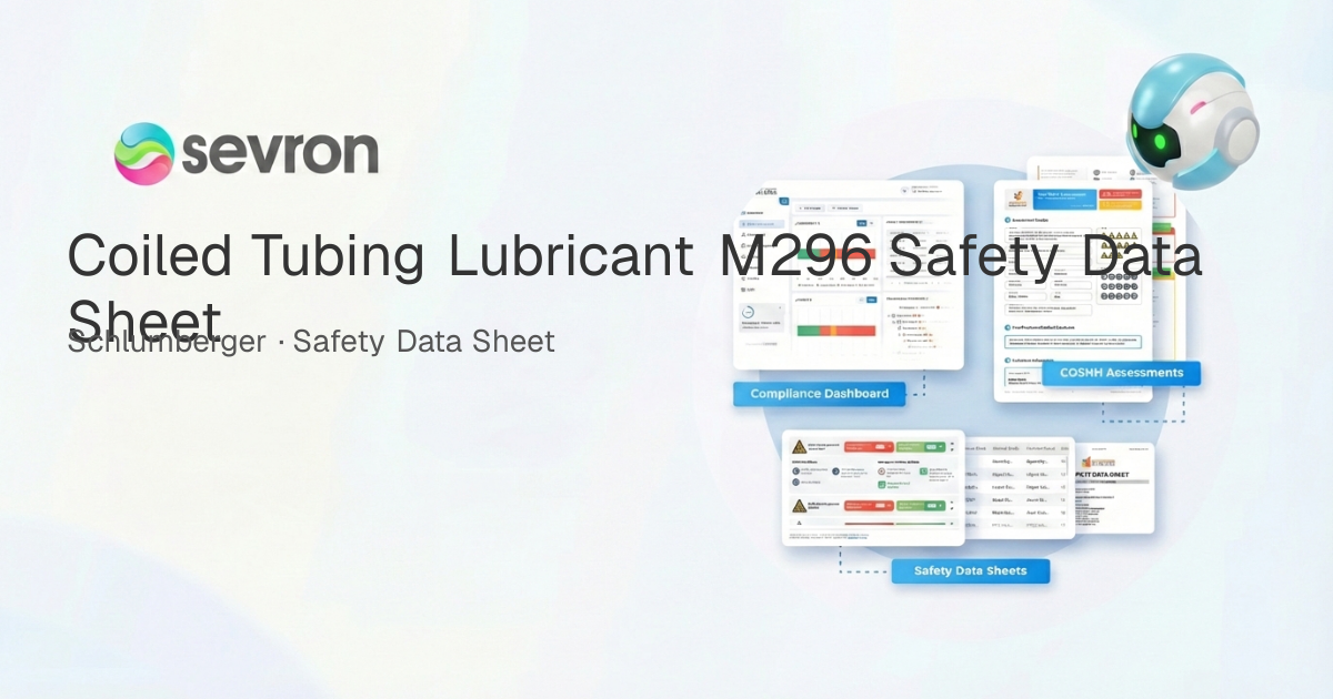 Coiled Tubing Lubricant M296 Safety Data Sheet | Sevron