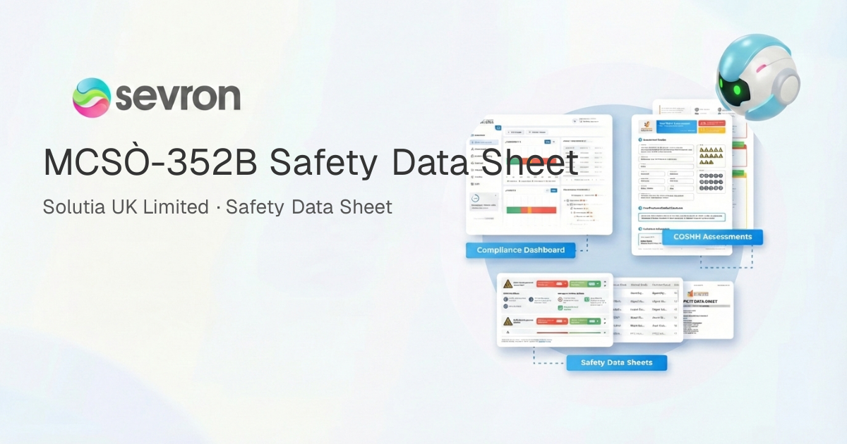 MCSÒ-352B Safety Data Sheet | Sevron